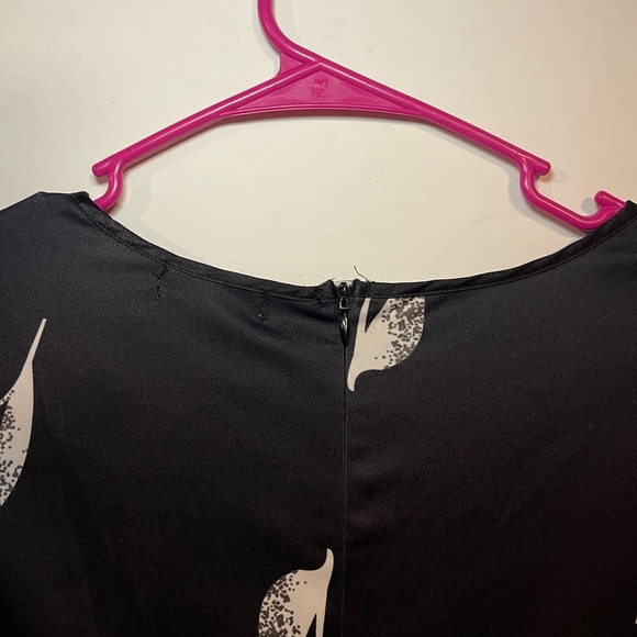 Vessos Black and White Floral Sundress Dress Size Medium - Picture 7 of 9